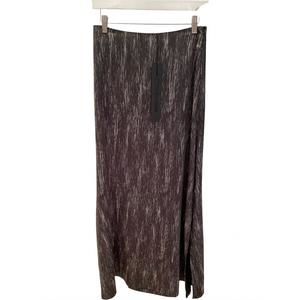 NEW LOTUS EATERS women's patterned midi skirt in black combo